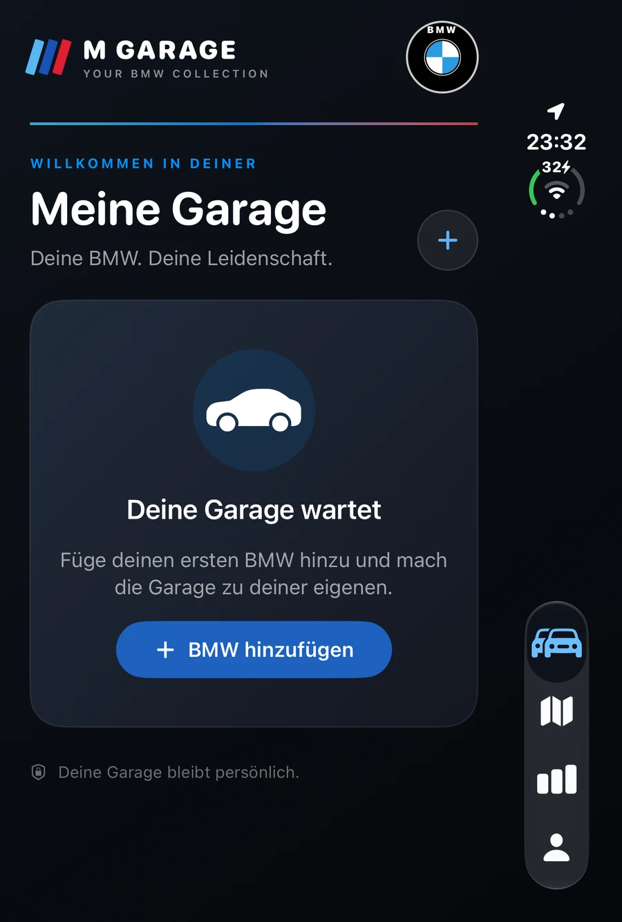 M Garage · Persönliche Garage